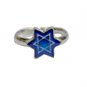 Mood Ring with Blue and Silver Star of David