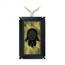 Sterling Silver Pendant with 24 Karat Gold with the Traveler's Prayer