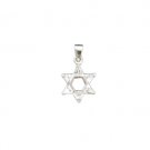 Sterling Silver Pendant with a Star of David and stones