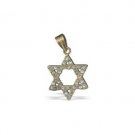 Star of David Pendant Inlaid with Stones
