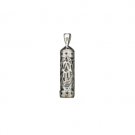 3 Centimeter Sterling Silver Pendant with a Mezuzah
