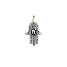 Pendant of a Hamsa with a Stone in the Center