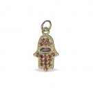 Hamsa Pendant with Red Eye
