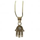 Hamsa Pendant with Zircon