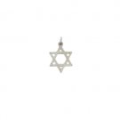 Star of David Pendant in Metal with Hammer Finish