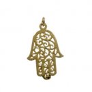 Hamsa Pendant of Twisting Vines