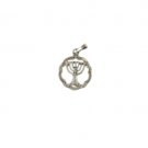 Metal Pendant with Menorah