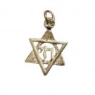 Golden Star of David and “Chai” Pendant