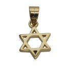 Goldfild Pendant with Traditional Cut-out Star of David