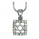 Silver Pendant with a Star of David in the Center