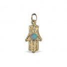 Hamsa Pendant with Opal Stone