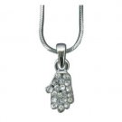 Studded Hamsa Necklace