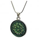 Set of 2 46 cm circular pendants with ""eshet chayil"" engraving