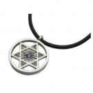 Stainless Steel Pendant with a Large Star of David