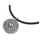 Set of 2 Stainless Steel Pendants with ""Chai"" in Hebrew 