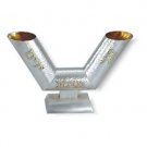Two Sided Shabbat Washing Cup in Hammered Design