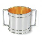Shabbat Round Washing Cup with Ring Design