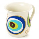 Metal Washing Cup with Many Colored Circles