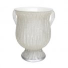 17 cm polyresin ritual hand washing cup in white