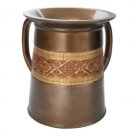 15 Centimeter Ritual Hand Washing Cup in Polyresin with Gold Accents
