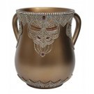 15 cm Polyresin Ritual Hand Washing Cup with Beading