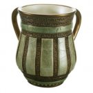15 cm ritual hand washing pitcher in dark greens