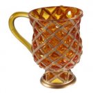 17 cm ritual hand washing cup in orange polyurethane