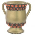 Tin Ritual Hand Washing Cup with Red Rhinestones