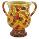15 cm ritual hand washing pitcher features a mosaic