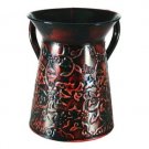 Tin Ritual Hand Washing Cup with Floral Design