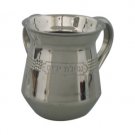 11 cm Stainless Steel Ritual Washing Cup with Words of Hebrew Blessing