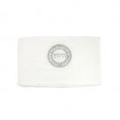 32x74cm White Towel with Embroidered “Urechatz” and Silver Jerusalem