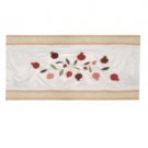 Yair Emanuel Pomegranate Themed Runner With Gold Stripes