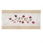 Yair Emanuel Pomegranate Themed Runner With Gold Stripes