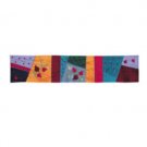 Yair Emanuel Pomegranate Themed Runner in Multicolor