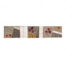 Yair Emanuel Pomegranate Themed Runner in Gold