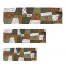 Yair Emanuel Pomegranate Themed Runner in Gold and Green