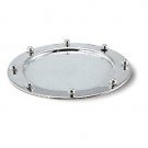 Sterling Silver Plate with 8 Orbs on Rim