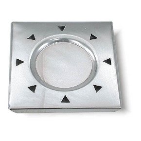 Sterling Silver Tray with Triangles and Circular Center