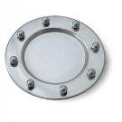 Sterling Silver Plate with Eight Balls on Outer Rim
