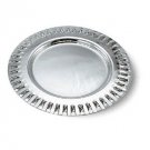 Sterling Silver Plate with Twisted Rim and Weave Pattern