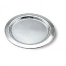 Sterling Silver Plate with Hammered Outer Rim
