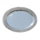 Silver Plated Small Serving Dish with Droplets Pattern