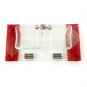 Glass Shabbat Salt Dish with Base of Skeleton Leaves