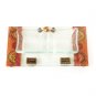 Glass Shabbat Salt Dish with Base of Abstract Jerusalem