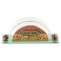 Glass Shabbat Napkin Holder of Autumn