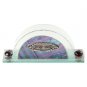 Glass Shabbat Napkin Holder with Electric Blue