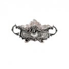 Hazorfim Crystal Big Boat Shaped Salt Cellars
