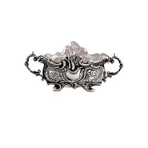 Hazorfim Crystal Big Boat Shaped Salt Cellars
