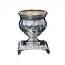 Silver Plated Salt Cellar with Base and Circle Indents